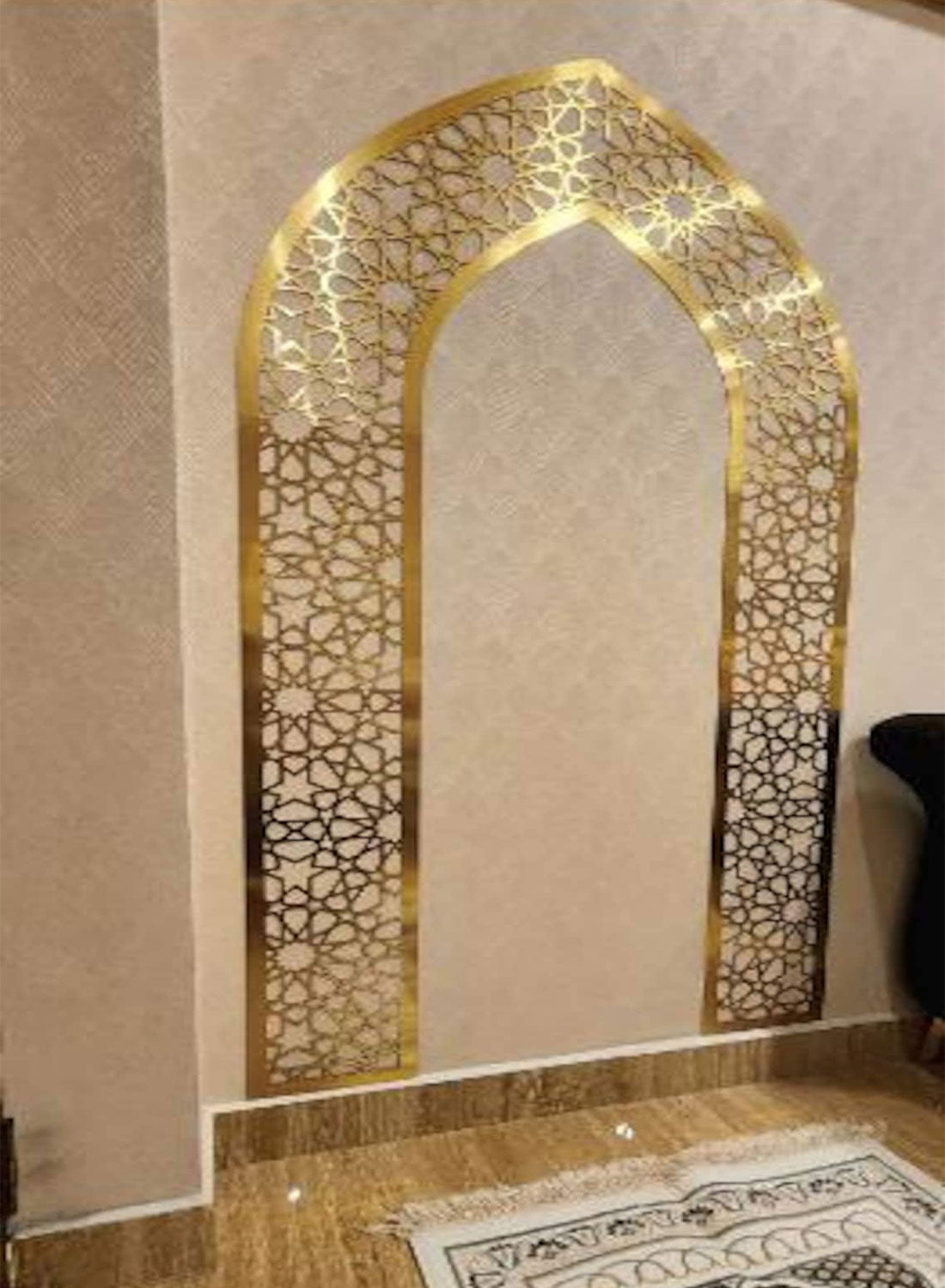 Mihrab Wall Art – Mehrab Prayer at Home Room Decor | Crafted Namaz Wall Art | Spiritual Home Décor