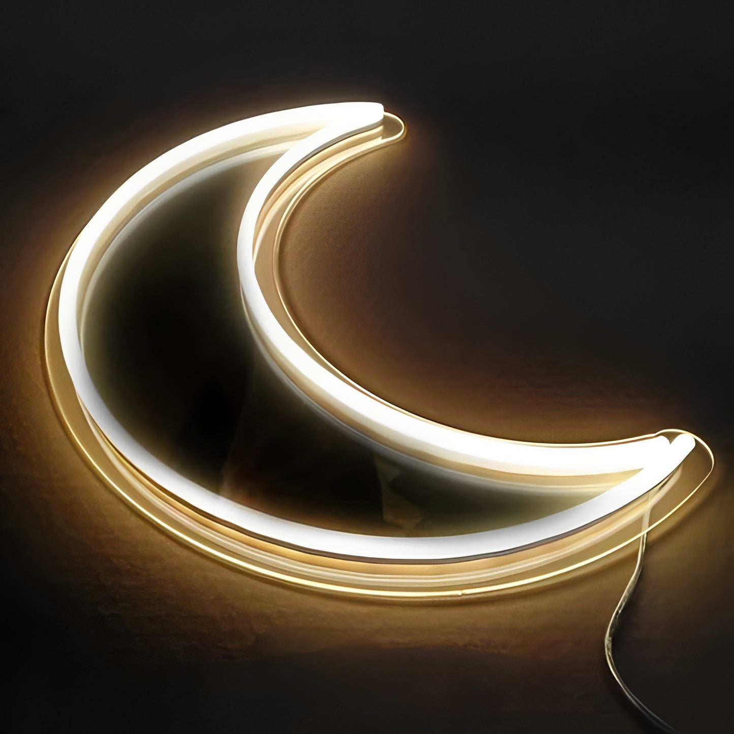 Moon Selfie Neon Mirror Neon Light for home decor