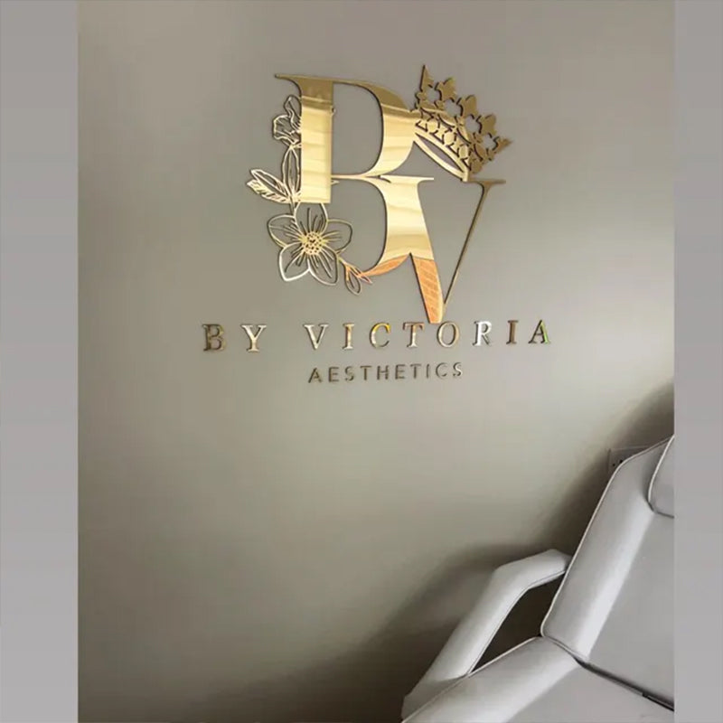 Custom 3D Acrylic Mirror Wall Logo