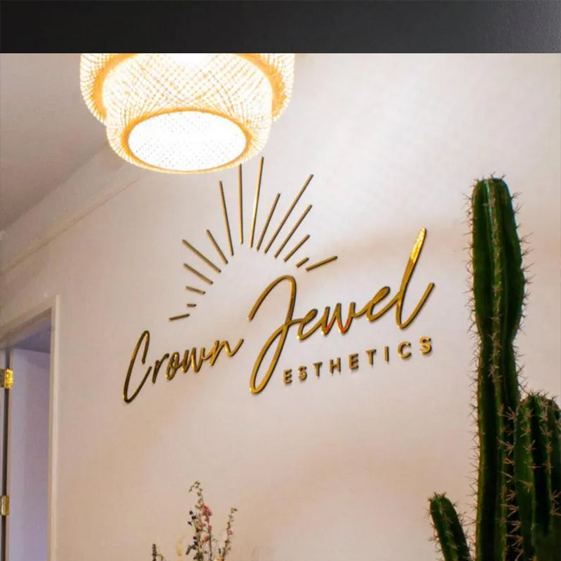 Custom 3D Acrylic Mirror Wall Logo