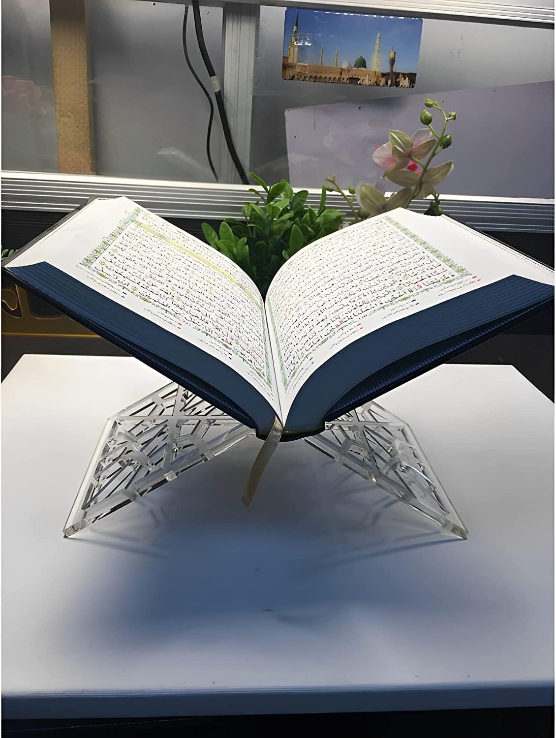 حامل قرآن أكريليك (سكة) حامل قرآن، حامل قرآن، حامل كتاب حامل كتاب على شكل X