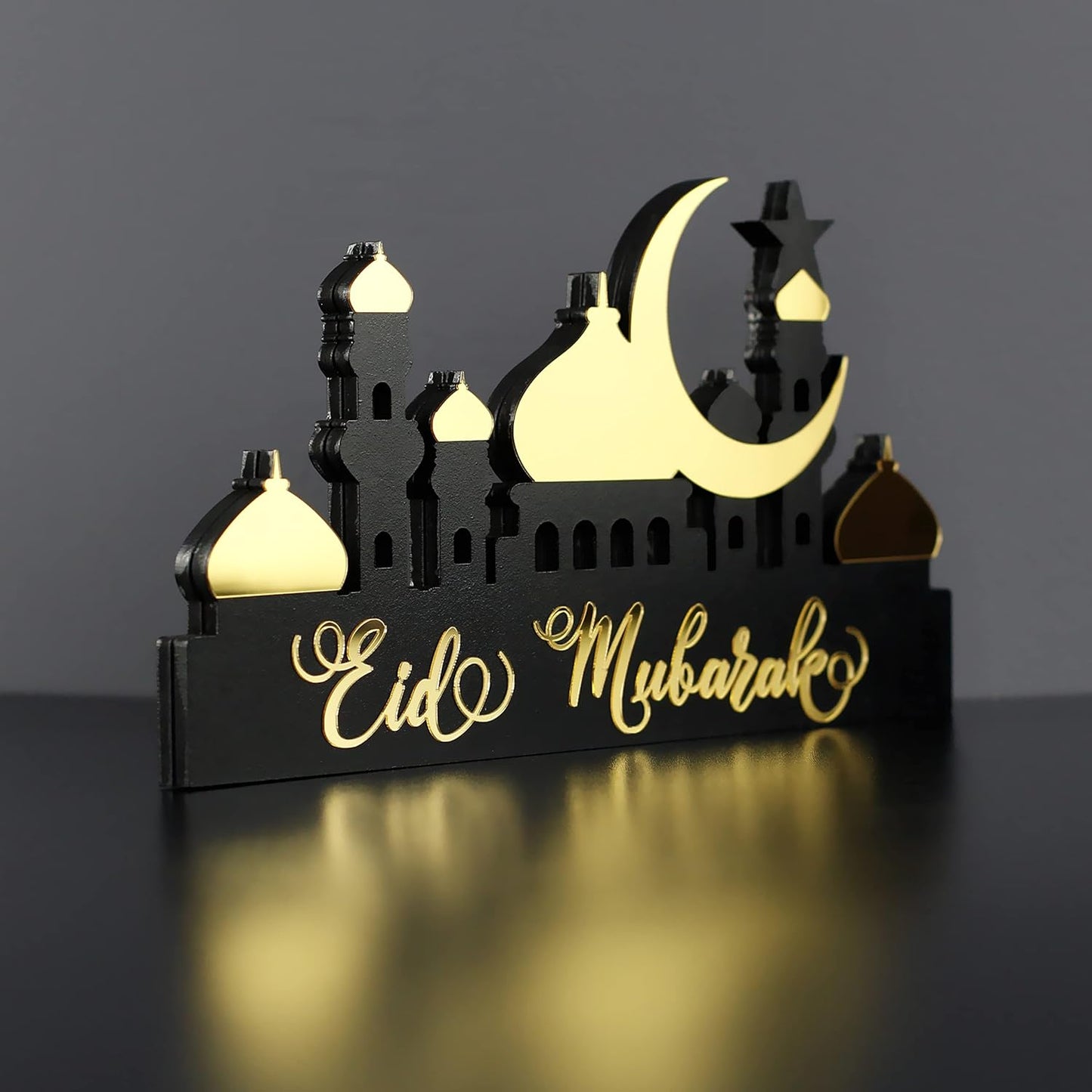 ديكورات طاولات اسلامية اكريليك عيد مبارك رمضان كريم وعيد مبارك