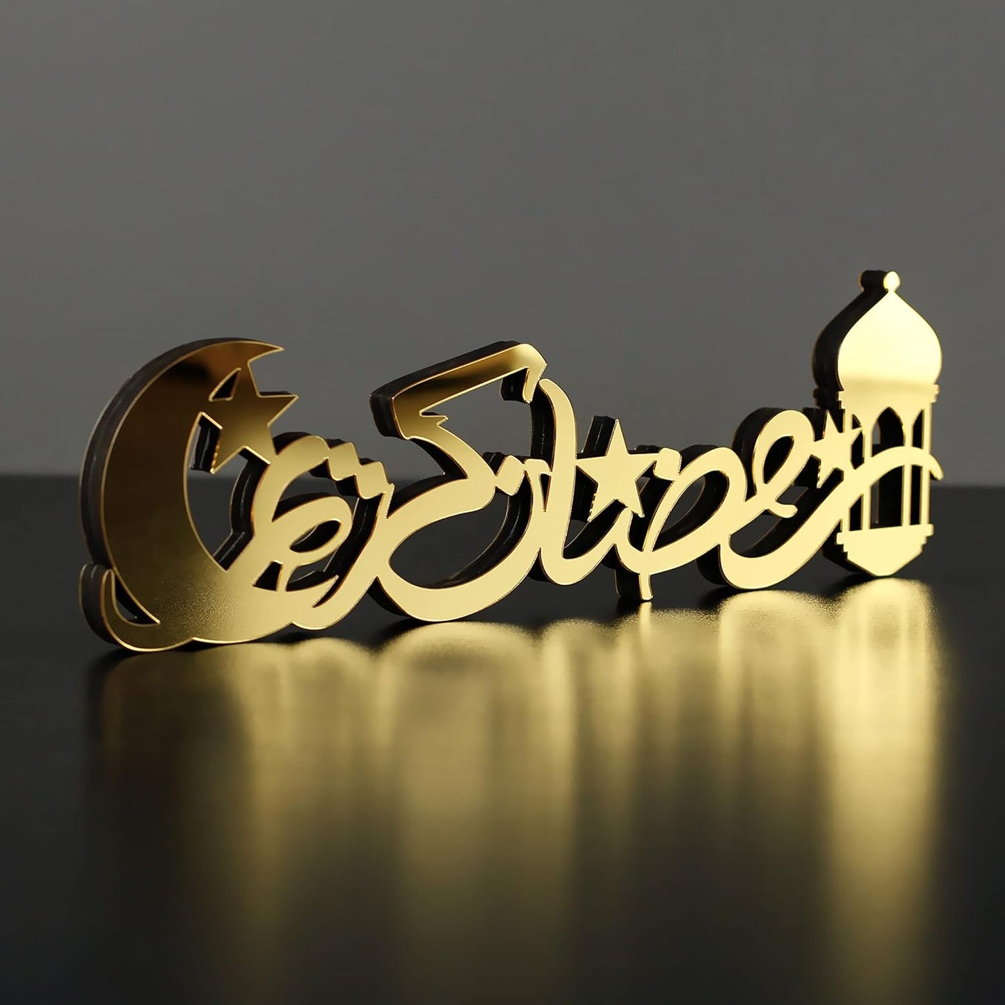 Ramadan Kareem Acrylic Islamic Tabletop Decors Ramadan Kareem and Eid Mubarak Decoration