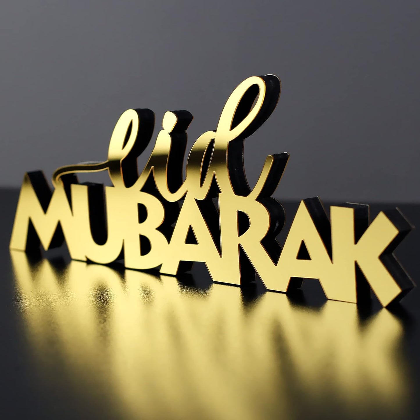 ديكورات طاولات اسلامية اكريليك عيد مبارك رمضان كريم وعيد مبارك
