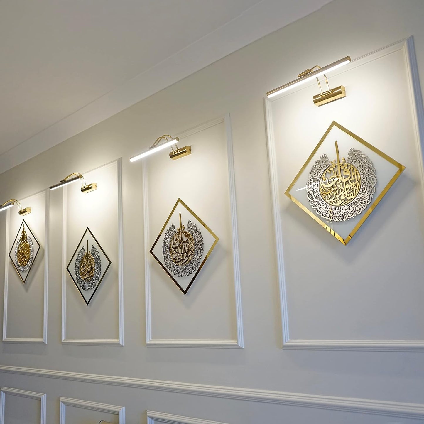 Ayatul Kursi, Surah Al Ikhlas, Al Falaq, An Nas, Islamic Wall Art, Muslim Home Decor, Islamic Arabic Calligraphy