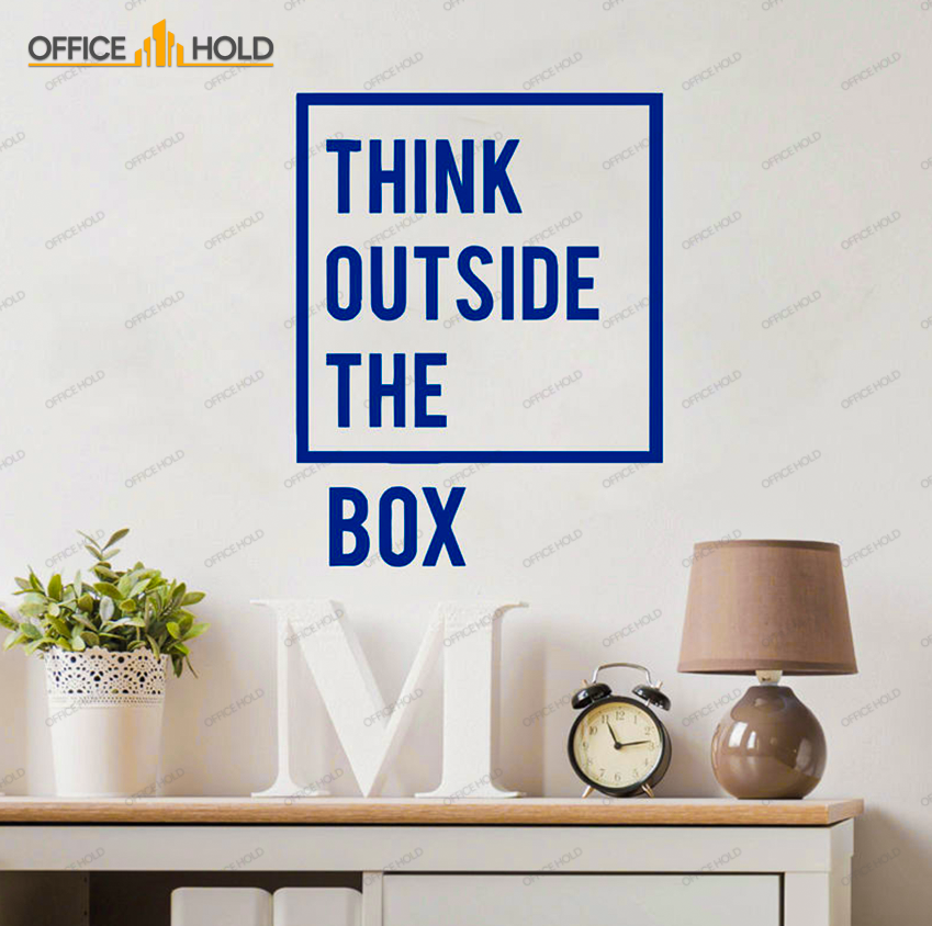 Think Out Side The Box Motivational Office Wall