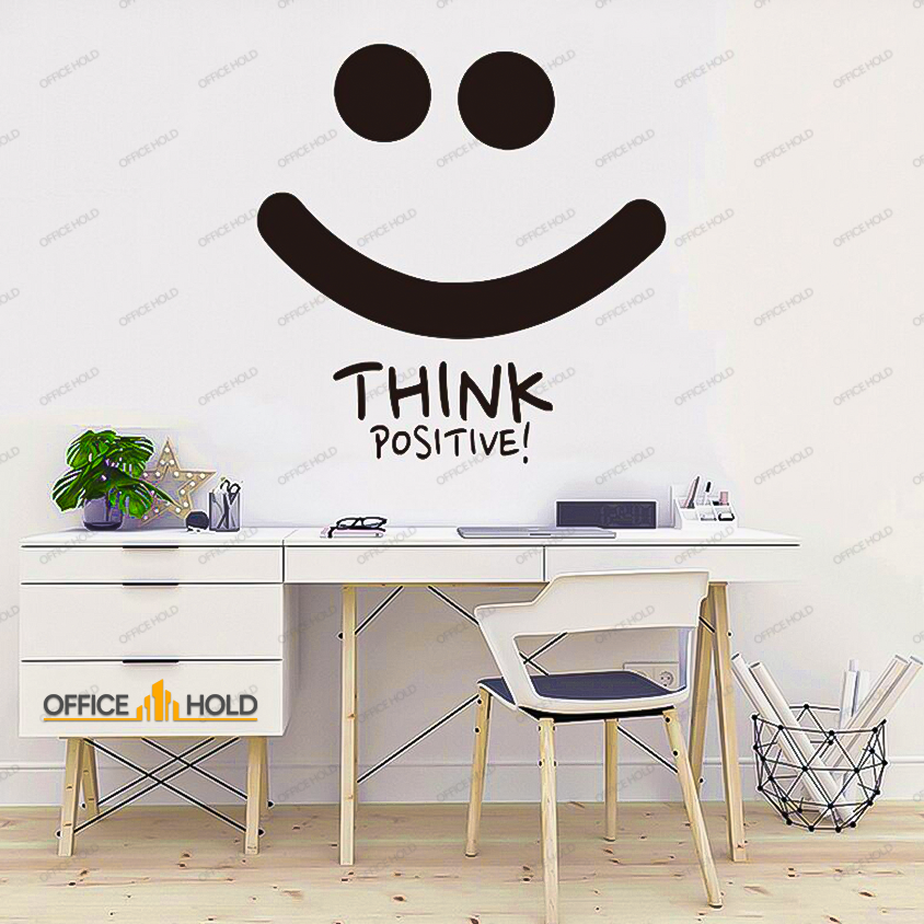Think Positive Motivational Company Culture Art