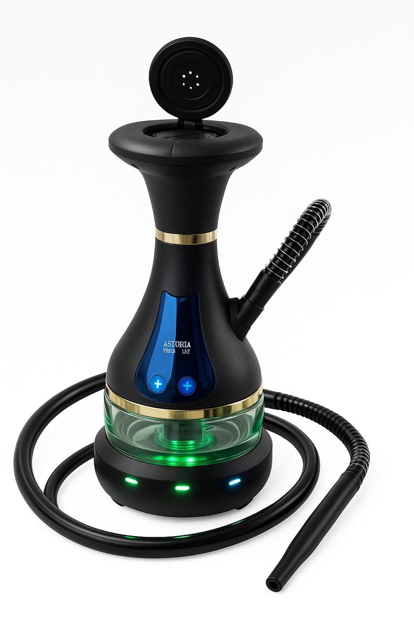 Electric Hookah with Water Heating Intelligent LED Smoking Set Adjustable Temperature Rechargeable Shisha Accessories