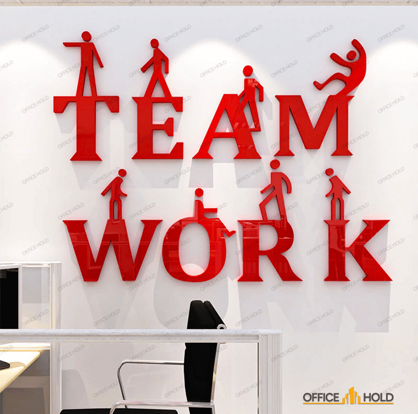 Teamwork 3D Creative Office Decor- Wall Decorations