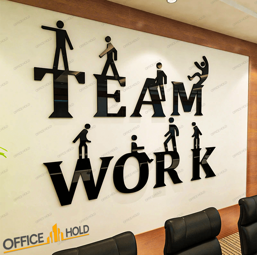 Teamwork 3D Creative Office Decor- Wall Decorations