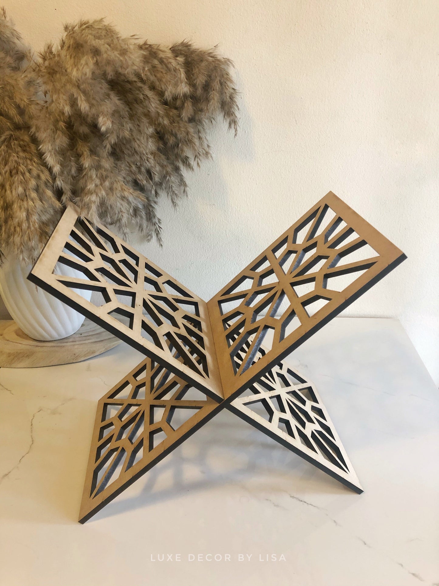 Acrylic Rehal, Quran Holder, Quran Stand, Book Holder, Fully Designed by Pattern