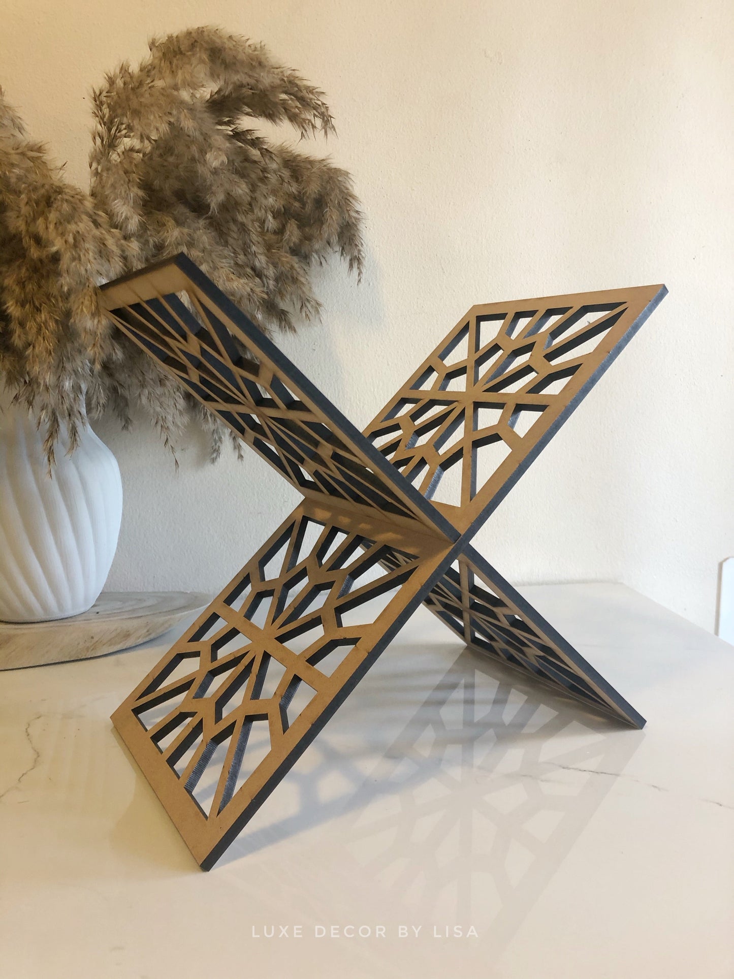 Acrylic Rehal, Quran Holder, Quran Stand, Book Holder, Fully Designed by Pattern