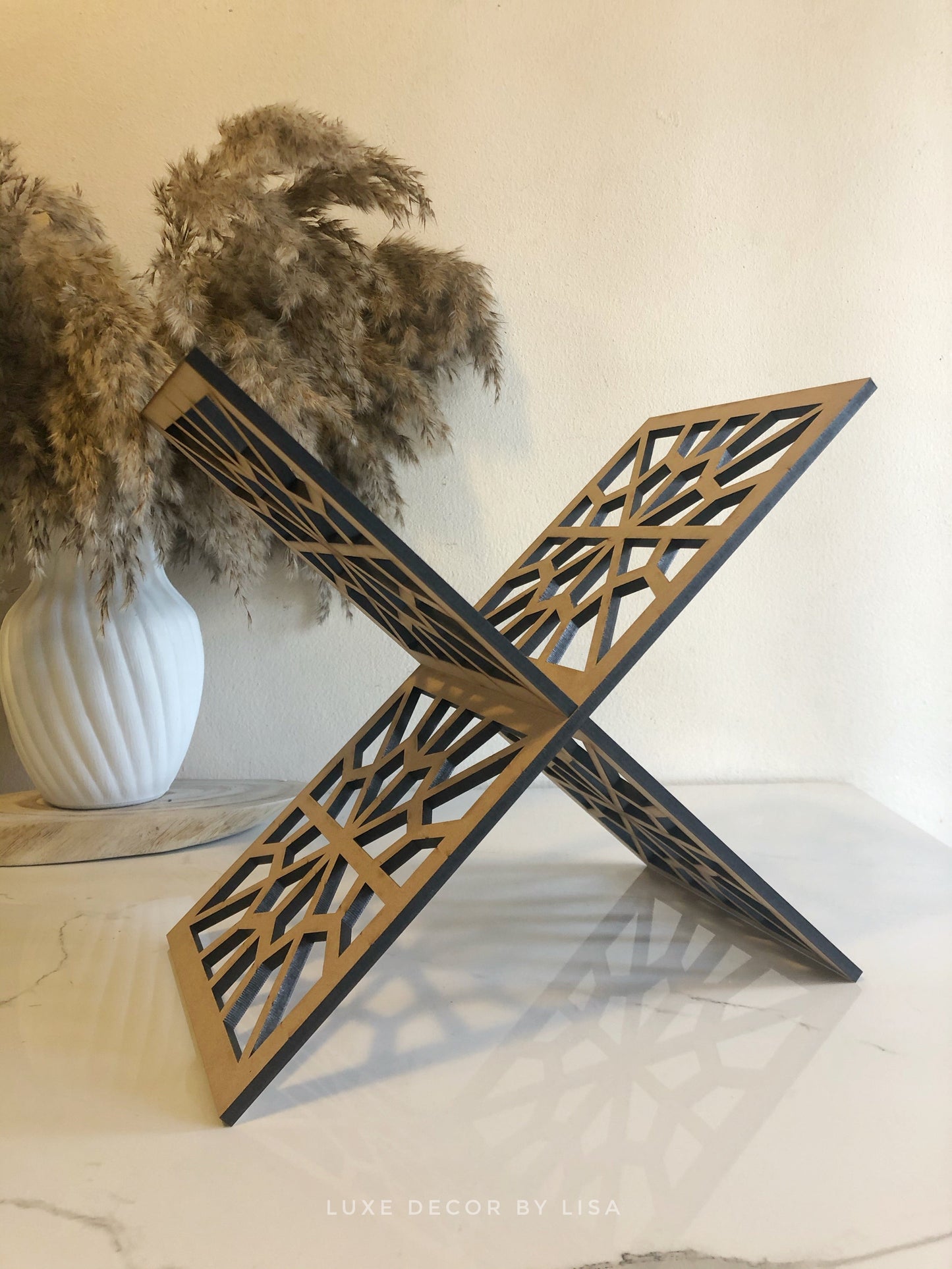Acrylic Rehal, Quran Holder, Quran Stand, Book Holder, Fully Designed by Pattern